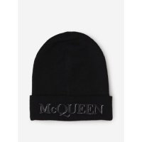 알렉산더맥퀸 Alexander McQueen Alexander McQueen FW23 Wool And Cashmere Hat Hat 15