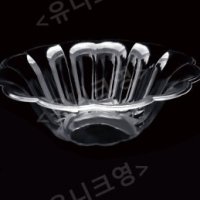 빙수 스무디 아이스크림 플라스틱 컵 그릇 꽃 모양 -A