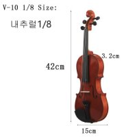 악기직구 연습용 원목 바이올린 입문용 바이올린 내추럴1 8 케이스 AV-105