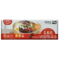 일월풍면 맛있고 쫄깃한 도토리 비빔막국수 6인분 농