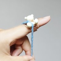 니팅링 실홀더 자석 니팅링 뜨개반지 뜨개실로부터 손가락보호 crochet ring 구름나비