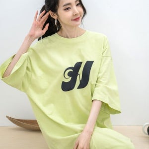 [에이원] 순면 박스 반팔 원피스 aone01