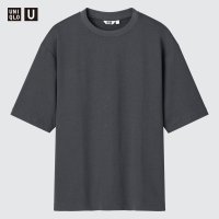 유니클로 UNIQLO AIRism코튼오버사이즈크루넥T 5부 Uniqlo U 07