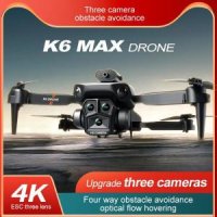 K6 MAX 드론 4K 전문 HD ESC 카메라 광학 흐름 로컬라이제이션 4 방향 회피 RC 쿼드콥터 헬리콥터