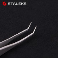 눈썹타투 속눈썹핀셋 1pc STALEKS Expert 40 2 고정밀 접목 속눈썹 족