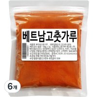 복이네먹거리 베트남 고운 고춧가루 매운맛 청양 소스용  100g  6개