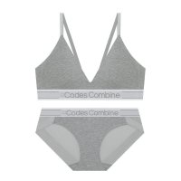 CODES COMBINE INNERWEAR 컬러로고플레이 브라렛 팬티 세트