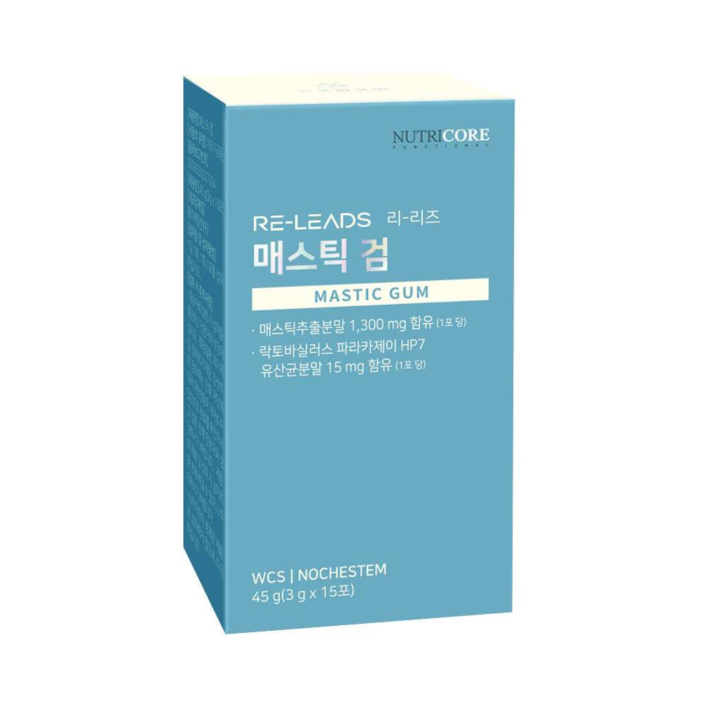 뉴트리코어 <b>매스틱</b> 검 3g x 15포