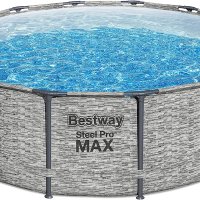 베스트웨이 패밀리조립식수영장 Bestway Steel Pro MAX 라운드 지상 수영장