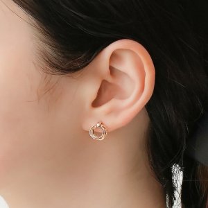 [STAYC 시은,H1-KEY 리이나,이하늬 착용]미니 트리플 서클 귀걸이