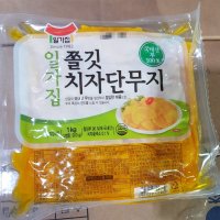 일가집 압축 단무지 슬라이스 1kg 꼬들 단무지 일미농수산