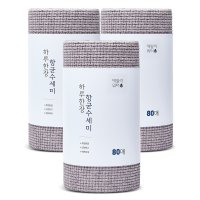 데일리워터 하루한장 일회용 수세미 3롤 롤당80매 총240매 쿠폰가11600원