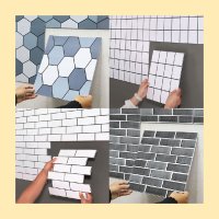 붙이는벽타일 접착식 데코 벽지 주방 셀프 시공 보드 DIY