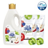 피죤 섬유유연제 보타닉 애플밤 2L 용기 + 1.6L 리필 2개