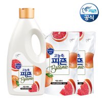 피죤 섬유유연제 보타닉 자몽프레시 2L 용기 + 1.6L 리필 2개