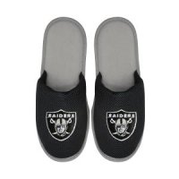 FOCO NFL 남성용 슬라이드 슬리퍼 Las Vegas Raiders