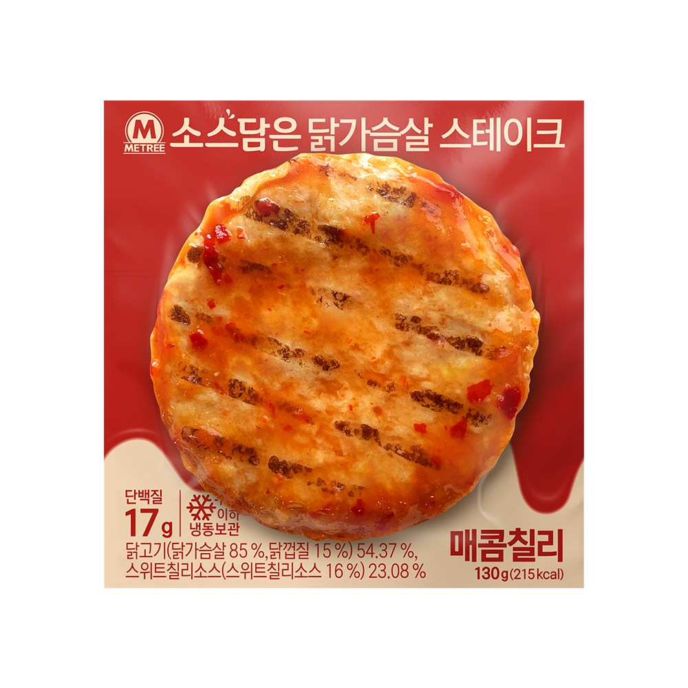 소스담은 닭가슴살 스테이크 매콤칠리 제품 이미지