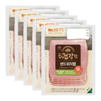 제일제당 CJ제일제당 더건강한 샌드위치햄 90G X 5