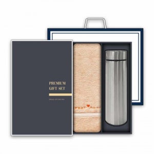 송월 프리미엄 텀블러세트 (스윗하트 하니 1매 + 스마트텀블러 500ml 1개)