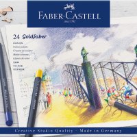 FABER CASTELL 114724 골드 FABER 색연필 세트 24색 캔