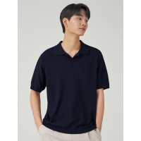 BEANPOLE 빈폴 MEN 부클 오픈 칼라넥 반소매 니트 - 301503