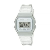 카시오 Casio 클래식 디지털 스포츠 시계 레진 스트랩 클리어 F91W-1 398455