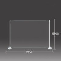 학생 시험 파티션 식당 사무실 방음 칸막이 1인용파티션 -50x70 투명