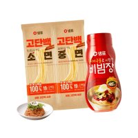 샘표 고단백면 400g 소면 중면 비빔장360g