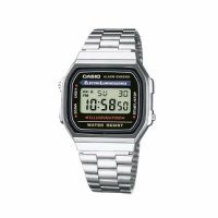 Casio 남성용 클래식 디지털 팔찌 시계 디지털 - 카시오 A168WA 1