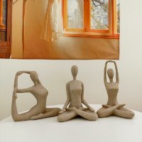 소소해 요가 명상하는 사람 조각상 인테리어 오브제 필라테스 개업선물 셀프 스튜디오 촬영 소품