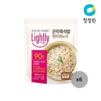 청정원 라이틀리 곤약즉석밥 현미퀴노아 150g 6개