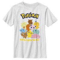 포켓몬 Pokemon Kids Poke Mang 남아용 반소매 티셔츠 스몰 Small