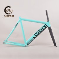 colossi frameset 700c 전방 린 알루미늄 고정 기어 프레임 with carbon fork track fixie bike st55cm 자전거 부품  포크 가격 없음