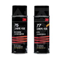 3M 세종문구화구-3M 스프레이 접착제 75번 77번 임시고정용 강력고정용 본드