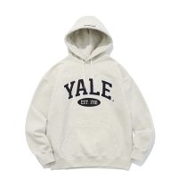 YALE 23FW 2 TONE ARCH HOODIE OATMEAL