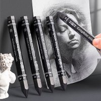 미술 연필 목탄 목재없는 육각 흑연 스틱 굵은 숯 학생 스케치 페인팅 4B 6B