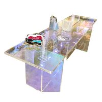 글라스 비트라 홀로그램 테이블 모듈 모던 테이블 사각 식탁테이블
