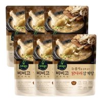 CJ제일제당 CJ 비비고 누룽지닭다리삼계탕 600G 6개