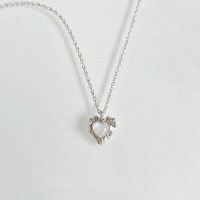 씨트윈스 Silver925 Opal Heart Necklace