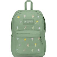 JanSport 잔스포츠 빅캠퍼스 노트북가방 학생가방 15인치 꽃자수 그린