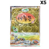 마늘쫑장아찌 4kg 5개 무침 절임