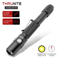 ThruNite Archer LED 손전등 500 루멘 AA EDC 손전등 LED 손전등 탈착식 클립 2A V3 XP-LV6