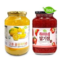 [하이네(HEINE)] 하이네 고흥 꿀유자차 1KG + 딸기잼 1KG