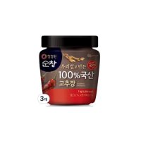 노브랜드 청정원 순창 우리쌀로 만든 100 국산 고추장 1kg 3개