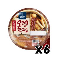 CJ제일제당 삼호어묵 얼큰한 오뎅한그릇 360g x 6개