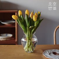 유리 미니 달항아리 화병 이케바나 생화 VASE 꽃병대