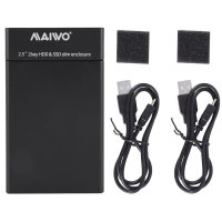 Maiwo 2 베이 하드 디스크 드라이브 박스 2 5 인치 SATA HDD USB 인클로저 K25682