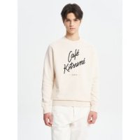 Maison Kitsune Unisex Sweatshirt Cafe Kitsune - Latte rva- f 419431