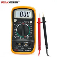 PEAKMETER 뜨거운 수동 범위 디지털 멀티 미터 AC DC 전압계 저항계 테스터 백라이트 디스플 MAS830L