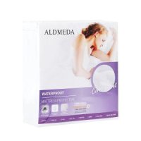 ALDMEDA 코랄 벨벳 부드러움 방수 매트리스 프로텍터 저자극성 매트리스 커버 비닐 프리 풀